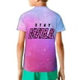 thumbnail image 2 of Ben Azelart Stay Wild Kids T-Shirt 3d Printed Graphic T-Shirts Boys And Girls Short Sleeve Shirts For Youth Kids X-Small, 2 of 7