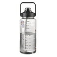 thumbnail image 1 of Botella De Agua Motivacional, Jarra De Agua Portátil A Prueba De Fugas, Elegante, Negra, Resistente A Altas Temperaturas, 2000ml Para Ciclismo, 1 of 8