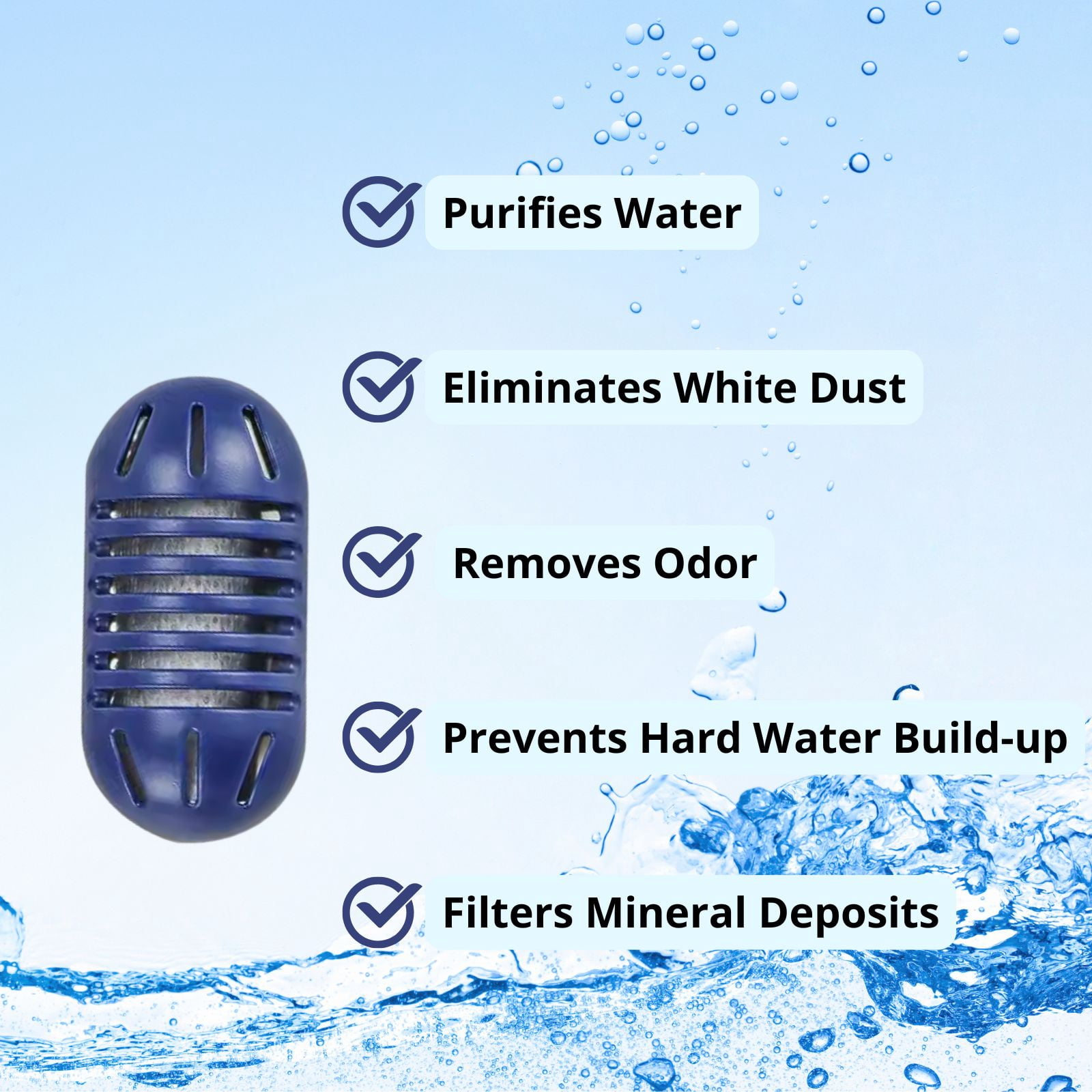Nispira Mist Demineralization Cartridge Filter Replacement for Home Vick Total-Comfort Ultrasonic Humidifier | Prevents Mineral Deposit Hard Water White Dust | 36 Packs