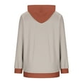 thumbnail image 4 of Wensltd Color Block Hoodie for Women Sweatshirts with Pocket Casual Long Sleeve for Women, 4 of 6