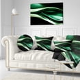thumbnail image 3 of Designart Glittering Green Pattern - Abstract Throw Pillow - 12x20, 3 of 5