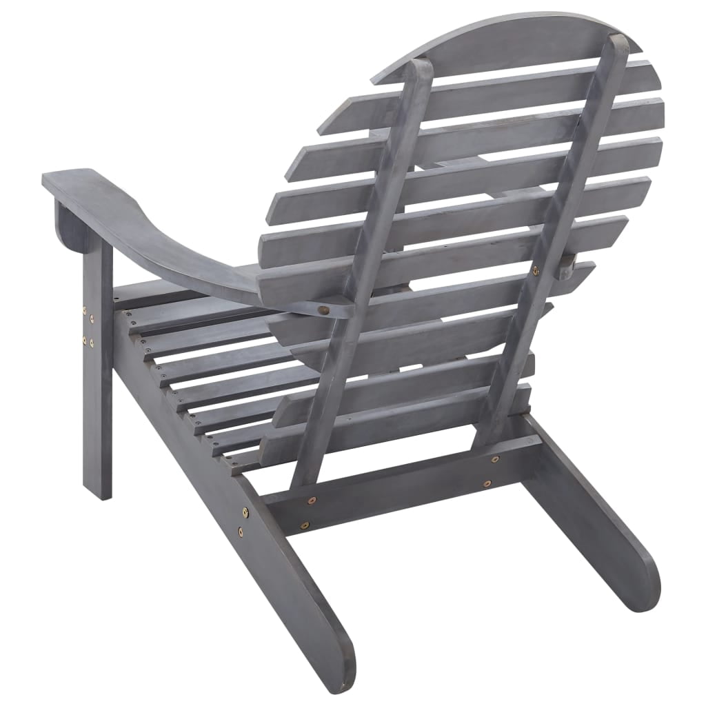 vidaXL Folding Adirondack Chair Lawn Chair for Outdoor Porch Solid Wood Acacia
