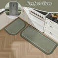 thumbnail image 3 of SIXHOME Non-Slip Kitchen Rug, Washable 17"x30" Kitchen Floor Mat, Half Circle Design for Sink, Laundry, Sage, 3 of 7