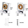 thumbnail image 3 of Jinsinto 4 Ensembles/16 Pcs Clips de Suspension pour Miroir à Ressort Kit de Fixation Murale pour Miroir Sans Cadre avec Ancrages Bruts et Vis, 3 of 5