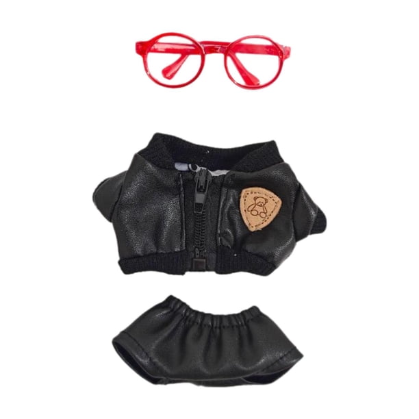 Ropa para muñecas Hugo accesorios de disfraces en miniatura 17 cm 3 piezas negras