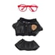 thumbnail image 1 of Ropa para muñecas Hugo accesorios de disfraces en miniatura 17 cm 3 piezas negras, 1 of 7