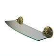 thumbnail image 2 of Allied Brass PMC-33/18 Prestige Monte Carlo Collection 18 Inch Glass Shelf, Polished Brass, 2 of 2