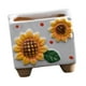 thumbnail image 5 of Maceta de cerámica con forma de girasol, creativa, ideal como regalo, maceta decorativa para Blanco, 5 of 9