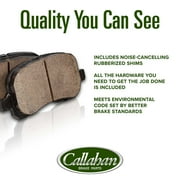 Callahan Brake Parts Brake Kit for Acura RLX 2014-2020 Front and Rear Drilled and Slotted Brake Rotors with Ceramic Brake Pads EBYK041957