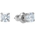 thumbnail image 3 of Swarovski Boucles d'Oreilles Clous Attirer - Blanc - Plaqué Rhodium - 5509937, 3 of 4