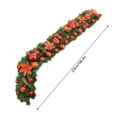 thumbnail image 3 of 9FT Christmas Rattan Garland - Artificial Vine with Christmas Balls Pine Cones Flowers for Fireplace Stairs Railing Holiday Table Centerpiece Decor, 3 of 4