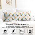 thumbnail image 3 of Long Body Pillow Cover - Soft & Breathable, Hidden Zipper, 20"x54", Cute Farm Eggs & Chickens Print - Perfect Gift for Farmhouse Lovers, Side Sleepers, Rustic Home Decor, 3 of 7
