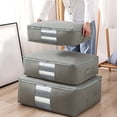 thumbnail image 4 of Foldable Storage Bag Clothes Blanket Quilt Closet Sweater Organizer Box Pouches, 4 of 4