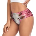 thumbnail image 2 of Balery Flower White Cow Ropa Interior de Algodón para Mujer con Dibujo – Braguitas Cómodas y Elásticas, Estilo Clásico-X-Large, 2 of 6