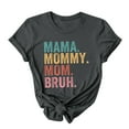 thumbnail image 4 of LYXSSBYX Mama Shirts for Women Short Sleeve Women's Letter Printed Short Sleeved Casual Loose Top Short Sleeved Round Neck Top/shirt, 4 of 6