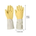 thumbnail image 6 of Mlkoz Kitchen Gadgets, Rubber Thickened Cleaning Gloves Thickened Dishwashing Gloves Household Kitchen Housework Cleaning Rubber Gloves, Women Gifts, 6 of 6