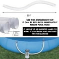 Huhudde Swimming Pool Hose 32mm Swimming Pool Pipe Tools 1.5m For Pump