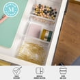 thumbnail image 4 of Martha Stewart Brody 3 Pack Stack and Slide Plastic Tray Office Desktop Organizer, 3" x 3.75", 4 of 12