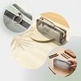 thumbnail image 2 of 1Pc Nylon Mesh Zipper Bags, 7.5" Transparent Makeup Brush Pouch, Portable Cosmetic Bags, Rectangle Pencil Case Organizer for Travel, Lipstick, Earphone, Keys - Gray, 2 of 6