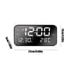 thumbnail image 3 of Reloj electrónico digital con pantalla LED, reloj electrónico, pantalla digital estéreo, despertador con función de repetición, cambio de temperatura de 12/24 h, reloj despertador digital, 3 of 6
