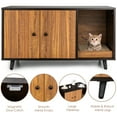 thumbnail image 5 of Infans Cat Litter Box Enclosure Cat Washroom Hidden Litter Box Enclosure Coffee, 5 of 7