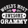 thumbnail image 3 of CafePress - World's Most Awesome Grammy Women's Dark T Shirt - Women's Traditional Fit Dark T-Shirt, 3 of 4