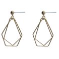 thumbnail image 1 of Boucles d'Oreilles Créatives / Boucles d'Oreilles au Design Polygonal Irrégulier de Style Métallique, 1 of 4