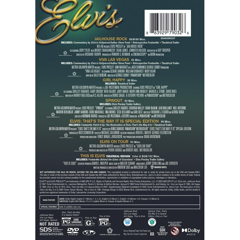 Elvis Presley 7-Movie Box Set - Concerts and Films