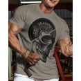 thumbnail image 2 of Gymish SkullPlate Workout T-Shirt for Men, Skull Weight Plate Gym Shirt, Funny Gym Tee, Men's Workout Shirt, Lifting T-Shirt, Powerlifting & Bodybuilding Tee, 2 of 5