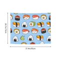 thumbnail image 6 of Hirioo Kawaii Sushi Print Tapestry Lightweight Fabric for Bedroom Aesthetic Home Wall Dorm Décor Living Room Decor 29x37 Inch, 6 of 8