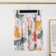 thumbnail image 1 of Pantalones de pijama de seda de algodón Pantalones cortos de verano para mujer Pantalones finos de pierna ancha Prendas de abrigo de algodón artificial Pantalones individuales Pantalones de casa de, 1 of 6