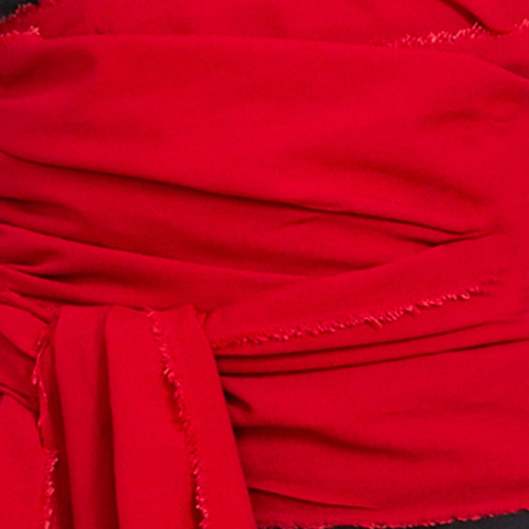 Skeleteen Red Pirate Sash Belt - Red Medieval Renaissance Pirates Tie  Bandana Waist Scarf for Men Women and Children 