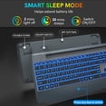thumbnail image 3 of Wireless Keyboard with 7 Colored Backlits, Wrist Rest-Gray-Wagpak, 3 of 8