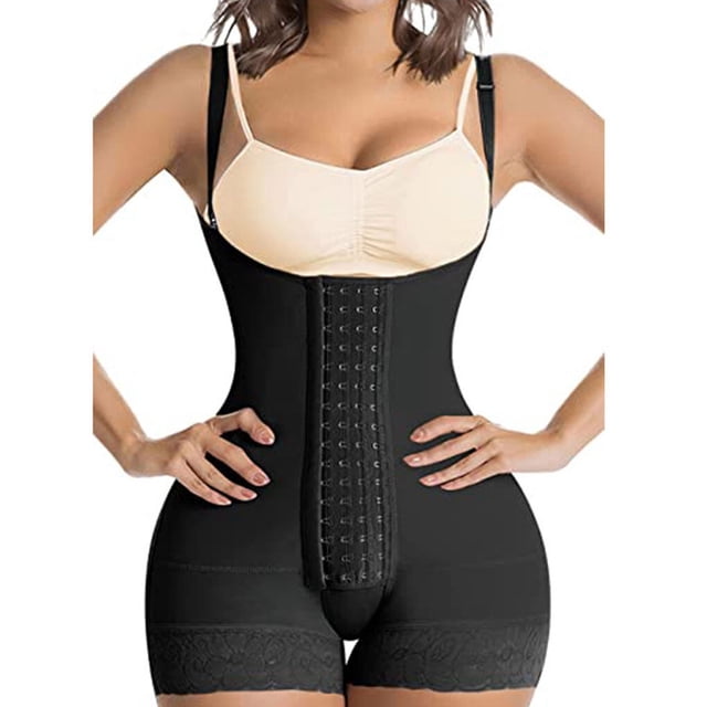 Postpartum Waist Trainer Adjustable High Compression Belly Modeling Strap Party Female Fat Burning Corset Shapewear Black XXXL