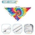 thumbnail image 6 of Dog Bandana 1 Pack,Colorful Rainbow Tie Dye Spiral Pattern Bandanas for Dogs,Cat Bandana,Small/ Large Dog Bandana 2 Size,Dog Bandanas, 6 of 6
