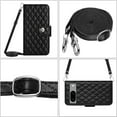 thumbnail image 6 of Elegant Case for Google Pixel 8A Wallet Case RFID Blocking Card Slots Holder with Shoulder&Crossbody Strap, Magnetic Folio Kickstand Handbag Flip Phone Cover for Google Pixel 8A, Black, 6 of 8