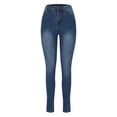 thumbnail image 5 of Women's High Waist Skinny Jeans Stretchy Slim Fitting Classic Casual Denim Pants for Comfortable Daily Wear Dark Blue XL, 5 of 8