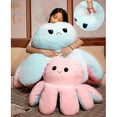 thumbnail image 4 of Reversible Octopus Plush Toy, Large Plush Octopus Pillow Toys Orange Orange, 4 of 5