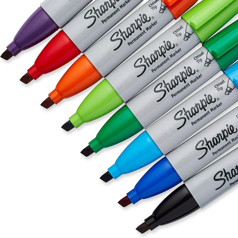 12 Color Set Permanent Marker Pens, Big Dual Tips Pop Markers