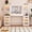 62'' White, variant on Blotout 62'' Large Vanity Desk with 2 RGB Glass Cabinets, Power Outlet, Glass Top, 11 LED Bulbs, 6 Translucent Drawers, 3 Lights Mode LED Mirror, Bedroom Makeup Vanity for Women, Girls