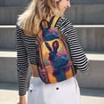 thumbnail image 5 of Balery Neon Rabbit In Archway Mochila Clásica Impresa Básica para Viaje, Mochila Escolar Resistente al Agua, Mochila de Lona con Correas Ajustables-Small, 5 of 5