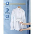 thumbnail image 3 of BEAUTURAL Travel Garment Steamer for clothes, Foldable Handheld Clothes Wrinkle Remover, 30 Seconds Fast Heating, Suitable for Home and Travel, 120V, 3 of 6