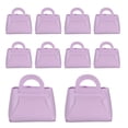 thumbnail image 1 of 10Pcs Cajas de regalo de cuero PU con asas, bolsa de regalo de fiesta de 4 x 2 x 4.3 pulgadas con cinta, morado, 1 of 7