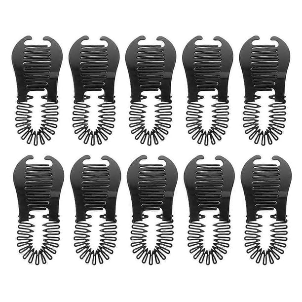 Black Banana Clip for Hair Styling Tool 10Pcs Small Plastic Clips for Women