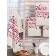 thumbnail image 2 of Happy Mother's Day Kitchen Dish Towels for Drying Dishes Set of 2, Pink Floral Buffalo Plaid Burlap Waffle Weave Microfiber Hand Tea Bathroom Towels Quick Dry & Absorbent Towel 15.7x23.6, 2 of 7