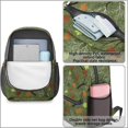 thumbnail image 4 of Camo and Maple Green Pattern 17" Waterproof Oxford School Backpacks for Teens, S-Shape Padded Straps, for School, Travel, Hiking, Camping, 4 of 5