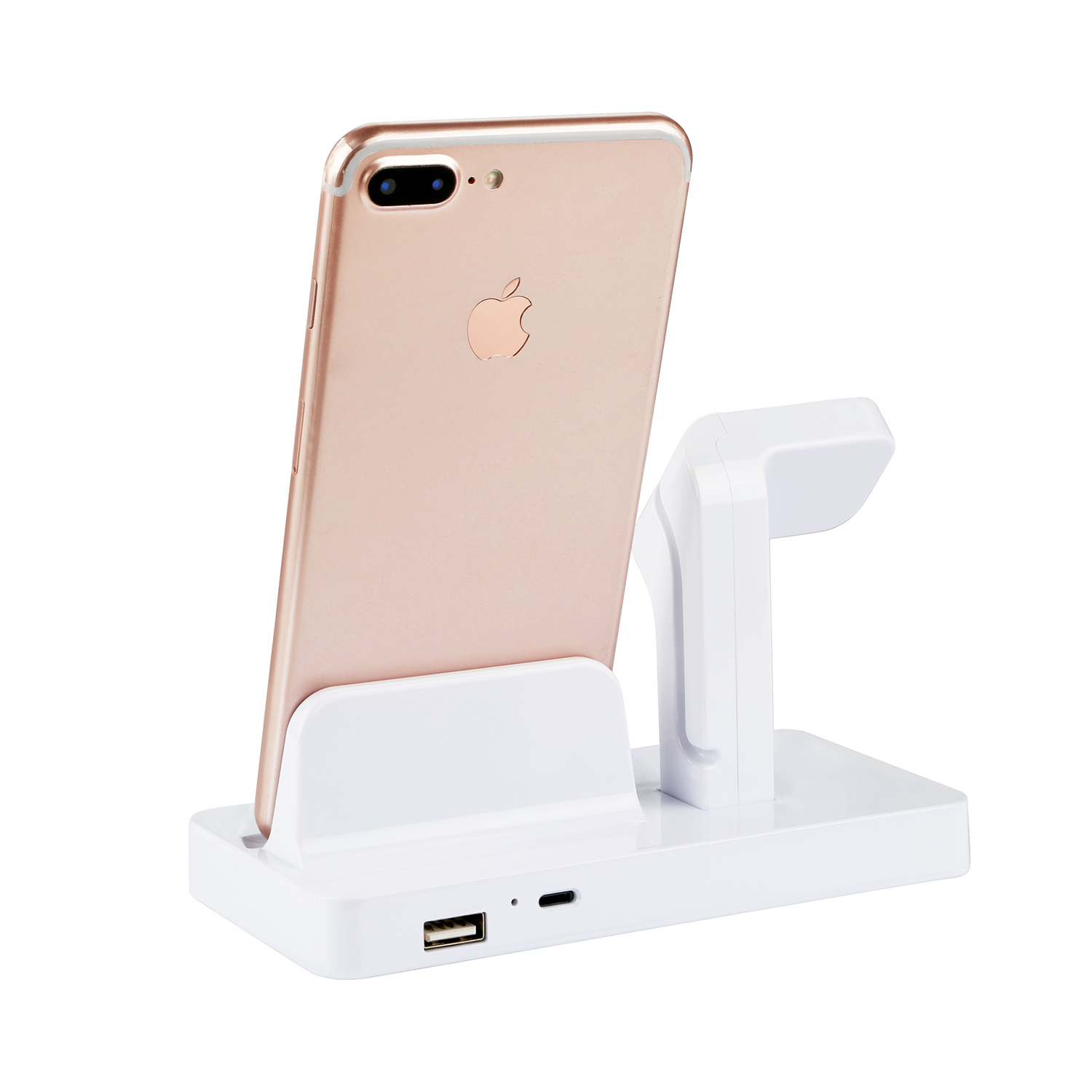 iMountek Charging Stand Dock Station Charger Holder for Apple Watch Series iPhone 11/X/8/8Plus/7 White - image 5 of 6