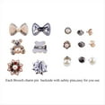 thumbnail image 4 of 55 Piezas de Alfileres Dijes para , Alfileres Joyería con Brillantes Dorados, Alfileres de Broche para , Alfileres de Broche con Diamantes Imitación de Perla, 4 of 9