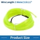 thumbnail image 5 of Cuerda de luz LED EL de 3 metros Unique Bargains, tira de luz brillante para decoración de automóviles, luz neón flexible para automóvil USB (5V) verde fluorescente, 5 of 7