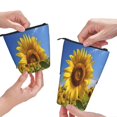 thumbnail image 3 of Kdxio Telescopic Pencil Bag Pen Holder Stationery Case,Stand-up Retractable Transformer Bag Organizer for Christmas Holiday(Sky Golden Sunflower Field A), 3 of 6